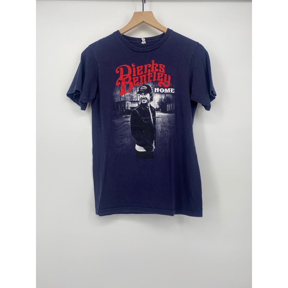 Dierks Bentley Home Tour Graphic T-Shirt Mens Small Navy Blue Country Music Tee